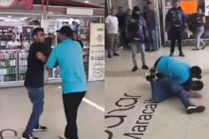 ¡Impactante video viral: Pelea en centro comercial de Maracaibo y fuga del agresor!