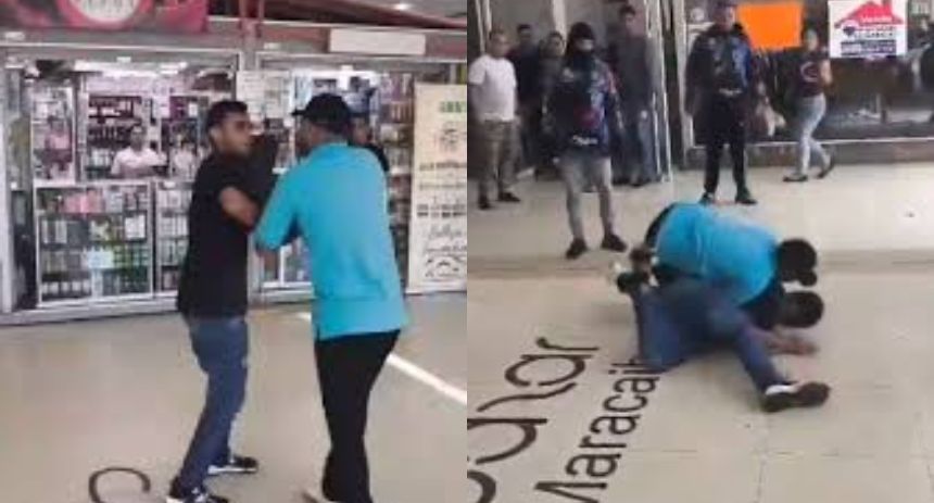 ¡Impactante video viral: Pelea en centro comercial de Maracaibo y fuga del agresor!