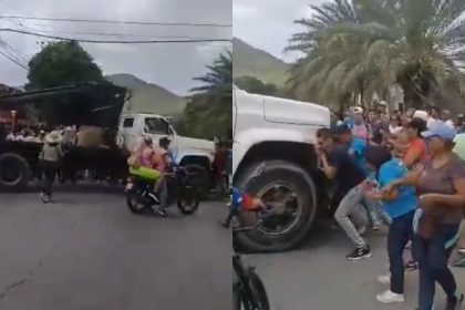 ¡Increíble! Multitud Mueve Camión para Dejar Pasar Caravana de María Corina en Margarita