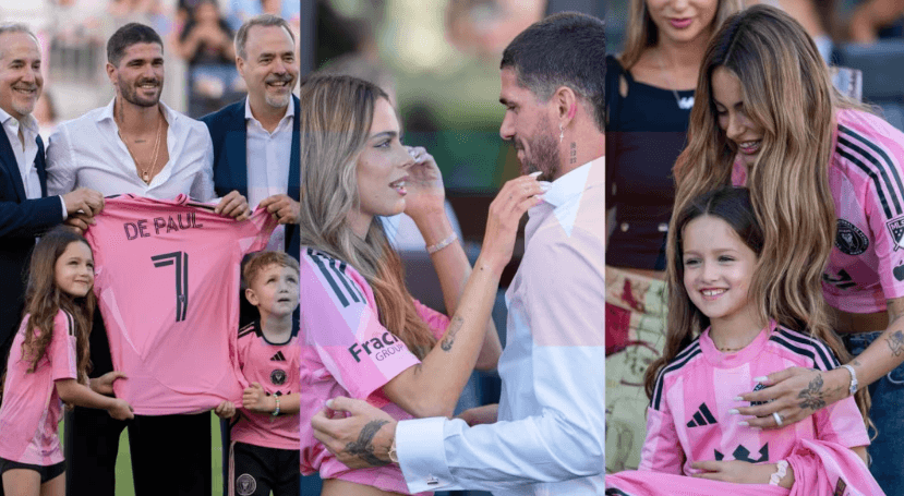 Tini Stoessel acompañó a Rodrigo De Paul en su presentación oficial con Inter Miami