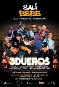 3 Dueños llega por primera vez en concierto a Puerto Cabello